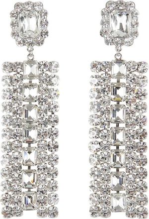 Self Portrait Multi Crystal Oorbellen - Dames - Oorbellen - Grijs - ONE Size - Accessoires