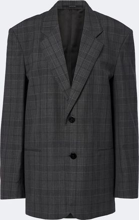 Gucci Oversized checked wool blazer