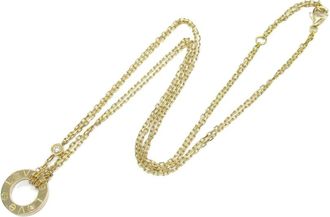 Cartier Collana Love Circle in oro giallo 18 carati con diamanti