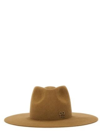 Ruslan Baginskiy Brown Logo Fedora Hat