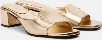 Jimmy Choo London Sandali Dina 45 in pelle metallizzata