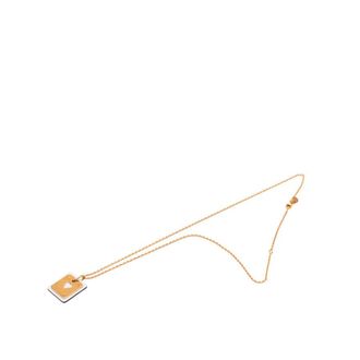 Herm&egrave;s Pre-owned Hermes Small Rose Gold Plated Swift As de Coeur Pendant Necklace Ladies XAB0QF588LOIAAFC