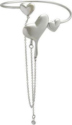 8 by YOOX RIGID MULTIPLE HEARTS AND CHAINS ARM BRACELET