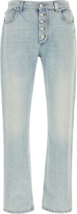 Alexander McQueen Denim Jeans voor Mannen en Vrouwen - Heren - Regular Fit Jeans - Blauw - M - Denim - Jeans
