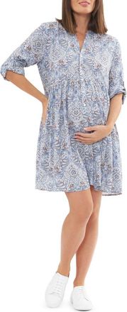 Ripe Celest Button Through Dress in Lapis at Nordstrom, Size X-Small