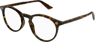 Gucci Ovaal Optisch Montuur - Heren - Brillen - Bruin - 49 MM - Accessoires
