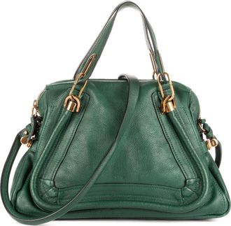 Chlo&eacute; Pre-owned Womens Parati Shoulder Bag - Green - One Size