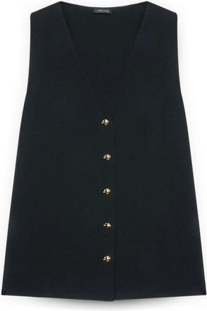 Fiorella Rubino Dames, Jassen, Zwart, Maat: XL Nylon
