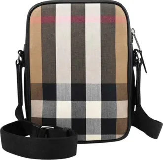 Burberry Paddy Taupe Brown IP Check Crossbody Bag