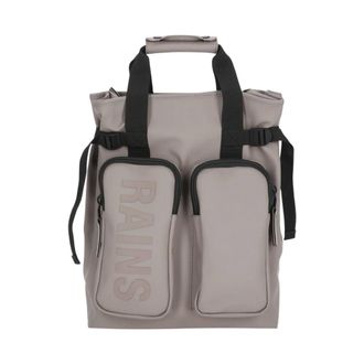 Rains Texel Tote Backpack - unisex - Tassen - Grijs - Maat: ONE Size Poliester