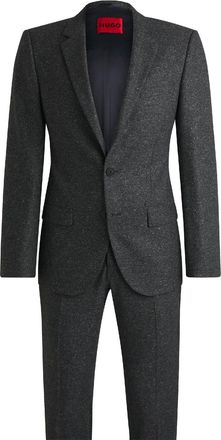 HUGO BOSS Mens Getlin232x 10245013 01 Suit in Open Grey - Size 38 (Chest)