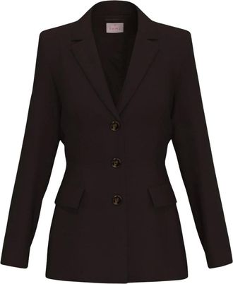 Emme Di Marella Emme DI Marella - Amico Blazer - Dames - Jassen - Bruin - Maat: S Leer