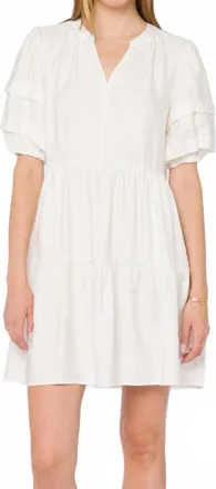 Velvet Heart Melita Mini Dress In Optic White