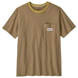 Patagonia MW Hut Tripper Label Pocket Tee T-Shirt f&uuml;r Herren | beige/braun