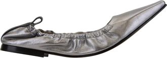 Brunello Cucinelli Damesslip-on ballerina schoenen - Dames - Ballerinas - Grijs - 37 EU - Su&egrave;de - Schoenen
