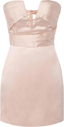 Elisabetta Franchi Mini jurk van gazar stof - Dames - Feestkleedjes - Roze - XS - Tule - Kleedjes