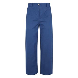 Chlo&eacute; Wide Broeken - Dames - Broeken - Blauw - Maat: M