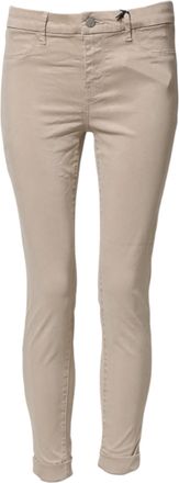 J Brand Beige Skinny Mid Waist Chino Casual Trouser Womens Pants (Pre-Owned)