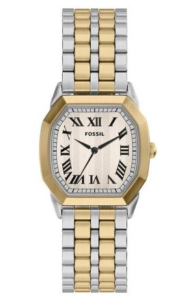 Fossil Harlow Watch, 33mm in Two Tone at Nordstrom