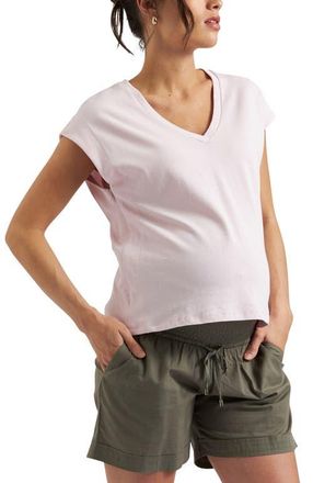 Ripe Marly Zip Nursing Tee in Peony at Nordstrom, Size X-Small Au
