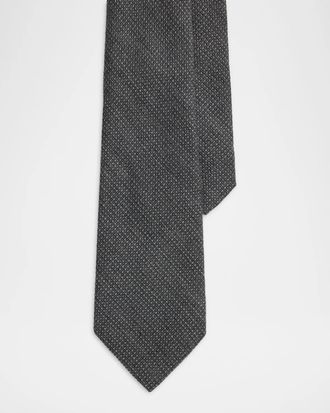 Ralph Lauren Purple Label Men & apos;s Textured Wool-Silk-Cashmere Tie