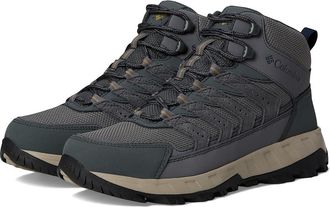 Columbia Strata Trailtm Mid Wp Mens Shoes City Grey/Savory : 10.5 D - Medium, Suede/Synthetic