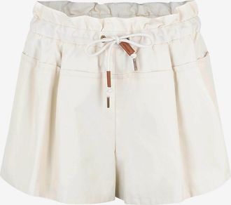 Moncler Paperbag-Shorts aus technischem Twill