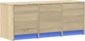 vidaXL Vidaxl - tv Cabinet with led Sonoma Oak 97x34x40 cm Engineered Wood