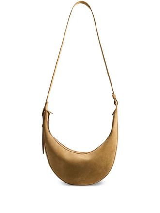 Khaite mall Augustina crescent zip-top shoulder bag - Neutrals