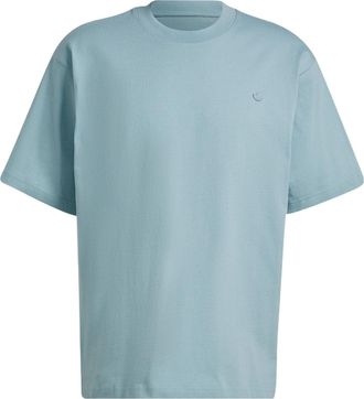 adidas Mens adidas originals Solid Color Short Sleeve Light Gray T-Shirt HC4517