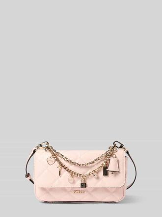 Guess Umh&auml;ngetasche mit Label-Applikation Modell LIBBY in Rosa, Gr&ouml;&szlig;e 1