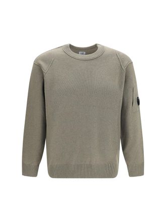 C.P. Company Merino Wool Crewneck Sweater - Gray