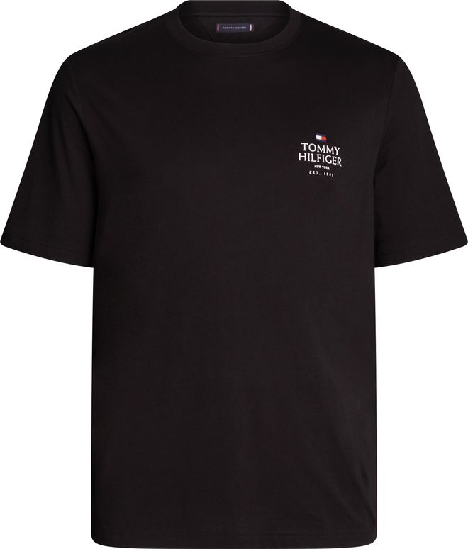 Tommy Hilfiger Big Tall T Shirt BT HILFIGER STACK TEE B Herren Gr. XXXL schwarz Single Jersey Obermaterial 100 Baumwolle TOMMY HILFIGER BIG TALL casual Rundhals ab 39 90 auf Stylight