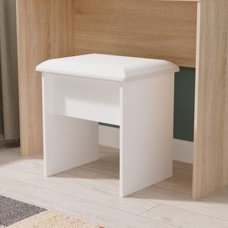 Welcome Furniture Alton Ready Assembled Stool in White Matt - Welcome Furniture | TJ Hughes