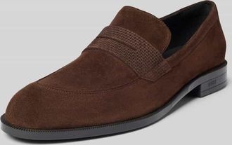 HUGO BOSS Loafer aus echtem Leder Modell TAYIL in Dunkelbraun, Gr&ouml;&szlig;e 41