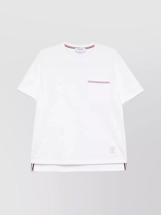 Thom Browne oversized t-shirt with embroidered pocket detail