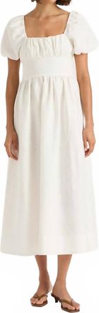 Faithfull The Brand Dalia Midi Dress In White