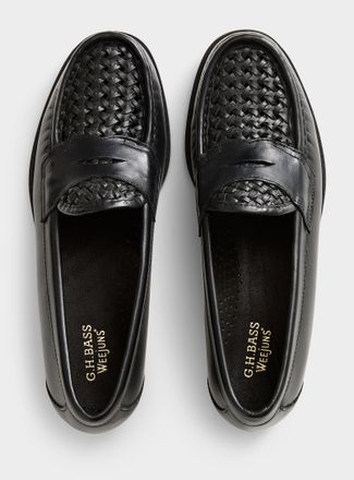 G.H. Bass & Co. Mens Logan Weejuns basketweave penny loafers Men
