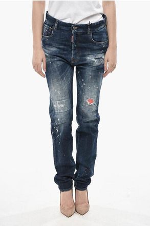 Dsquared2 Jeans Regular Fit Paint Effect 17cm size 36