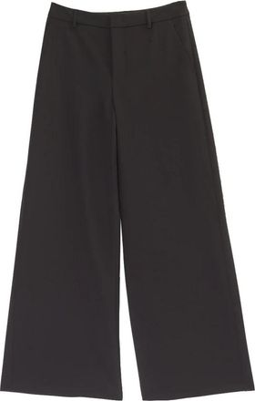 Moschino Wijde Broek - Dames - Wijde Broeken - Zwart - S - Polyester - Broeken