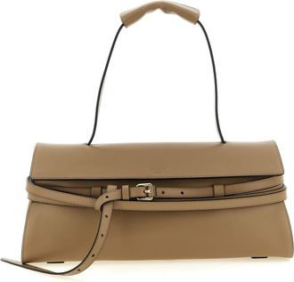 Moschino Beige Tie Me Shoulder Bag