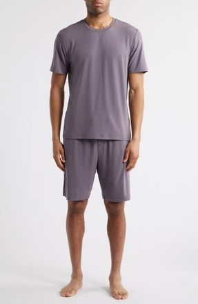 Nordstrom Cooling Short Pajamas in Grey Excalibur at Nordstrom, Size Small