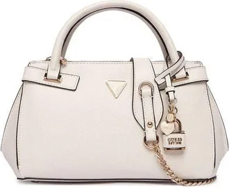 Guess Womens Satchel Bag Off White Polyurethane - Satchel-Bags