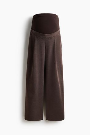H&M MAMA Weite Hose - Dunkelbraun