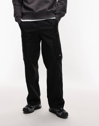 Dickies Coalfield - Pantaloni neri cargo con ginocchia doppiate-Nero