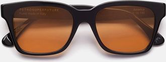 Retro Superfuture Sunglasses America Refined 9 I2 Black/Brown Gradient Unisex