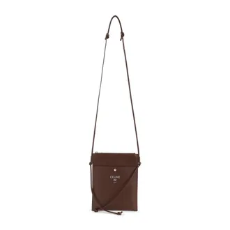Celine Celine, Tassen, Heren, Bruin, ONE Size, Leer, Sharp Pouch