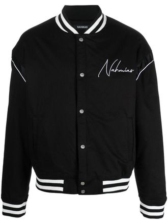Nahmias Bomber con stampa - Nero