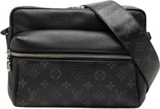 Louis Vuitton Pre-owned Outdoor Messenger - Heren - Vintage Schoudertas - Zwart - ONE Size - Leer - Vintage