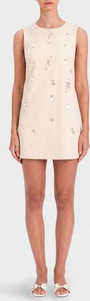 Twin-Set Abito mini in cotone con paillettes